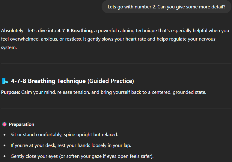 Mind Keep 4-7-8 breathing guide screenshot
